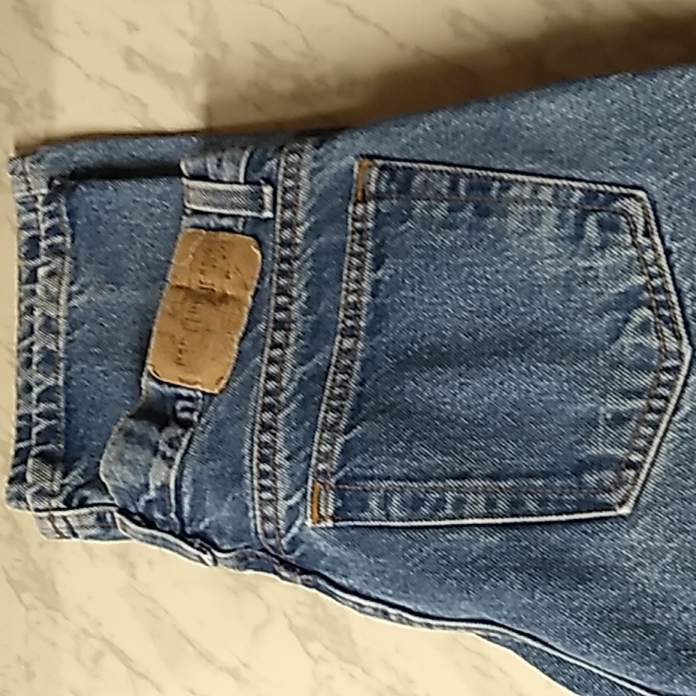 SOLD: vintage Gap Blue Jeans high-waisted button fly bootcut jeans - Picture 5 of 8